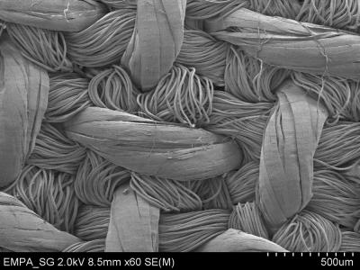 SEM Image of Textile Surface
