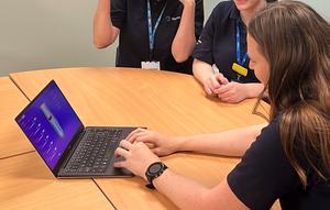 Prosthetists using the data-driven design software