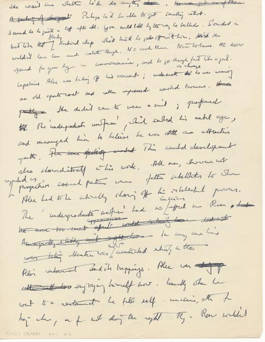 6th page of Alan Turing's short story ending ‘Ron wouldn’t’