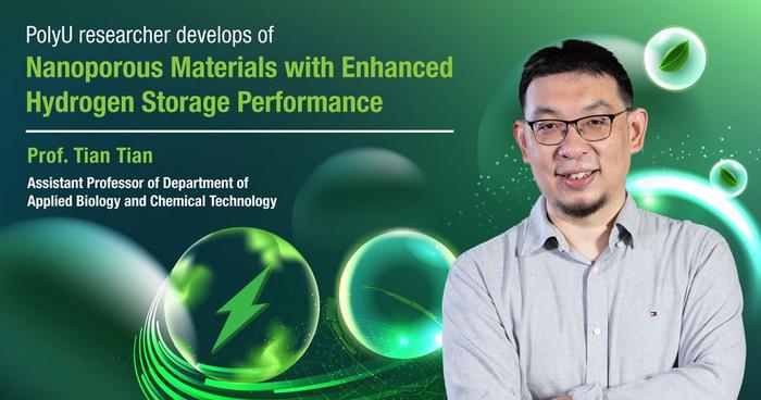 PolyU researcher develops nanoporous materials with enhanced hydrogen storage performance