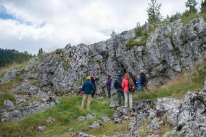 Citizen scientists and researchers from Taxon Expeditions searching for land snails