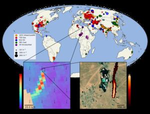 TROPOMI global methane measurements 2021