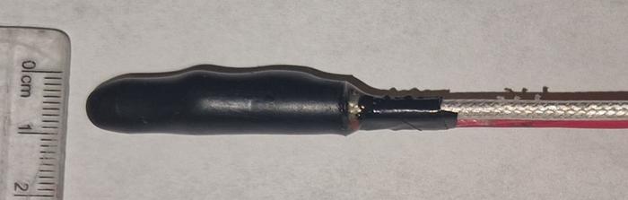 Image of the diamond magnetometer probe head