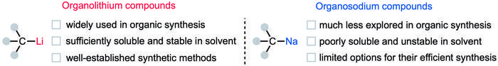 Comparison in progress between organolithium and organosodium compounds in organic synthesis. (Photo: WPI-ICReDD)