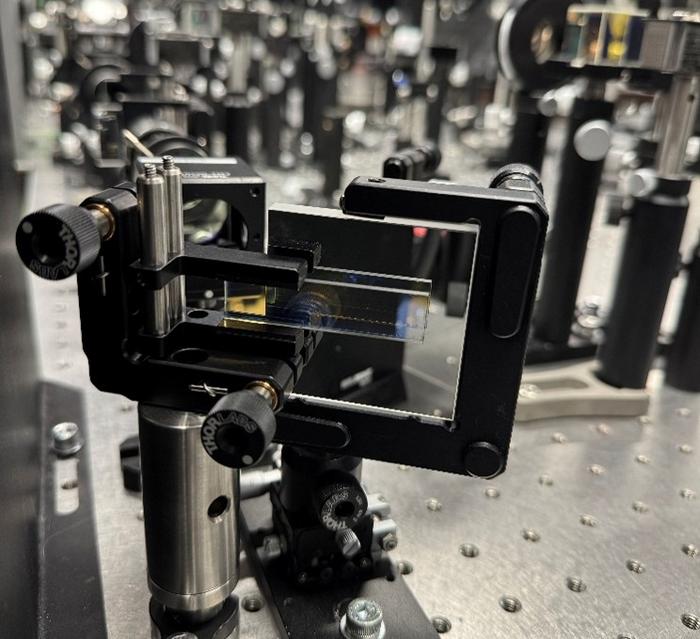 Optical setup behind logarithmic ultrafast photography