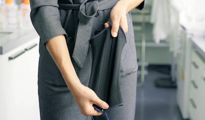 The FIMAP Lab's smart knee brace. 2025 EPFL/Hugo Masson CC BY SA