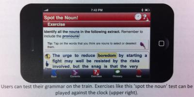 Screenshot from the iGE App