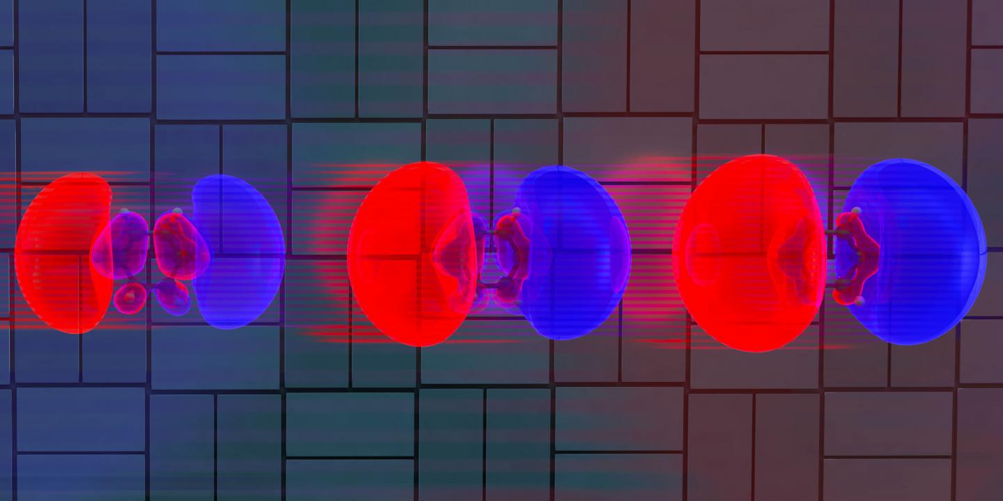 Ballooning Electron Clouds Kick off Chemical Reaction