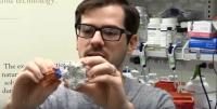 Jacob B. Bale Demonstrates a 3-D Model Printout