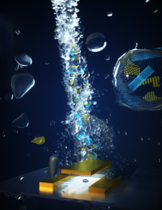 Artistic Drawing of Recyclable Printed Electronics