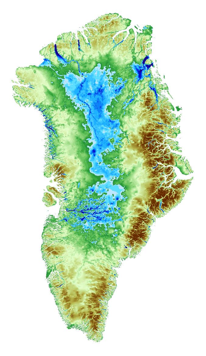 potential distances over which thinning can spread into Greenland's interior.