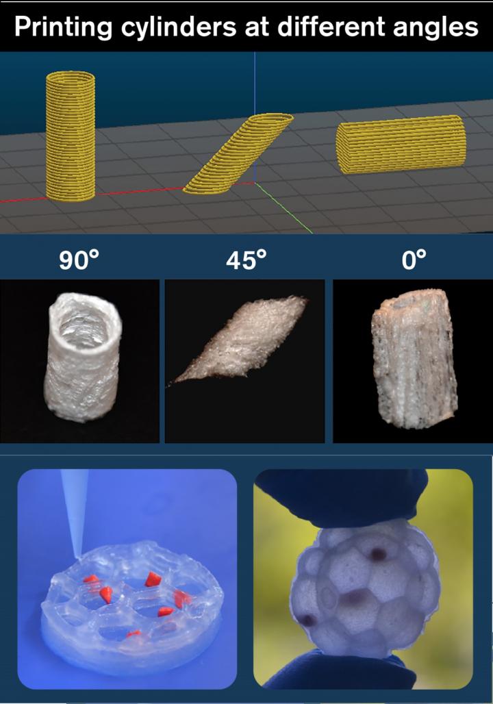 Printing Cylinders at Different Angles, and a Prototype of An Innovative Packaging Material
