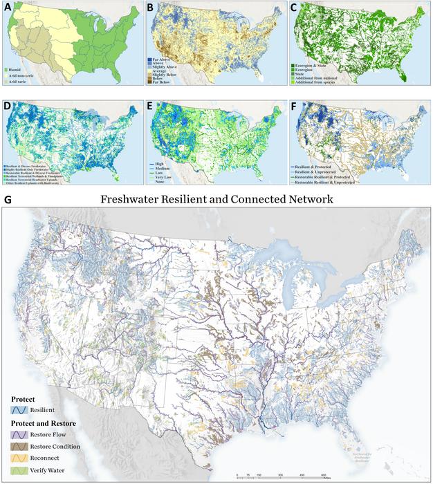 A freshwater resilient and connected network to sustain biodiversity under a changing climate