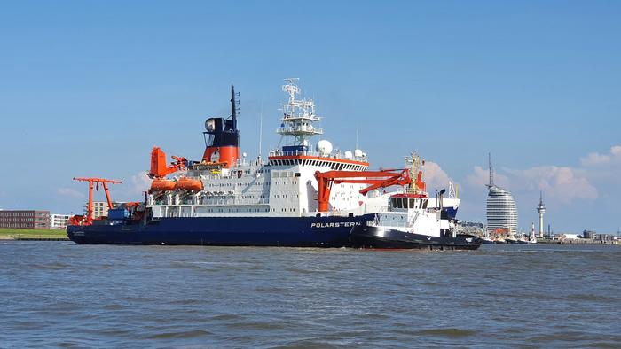 Research vessel Polarstern in the Habour