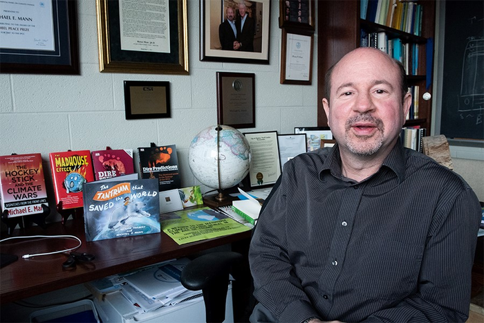 Michael Mann with books