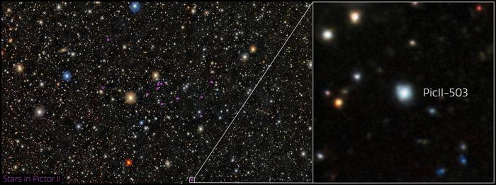 Star PicII-503 in Pictor II ultra-faint dwarf galaxy
