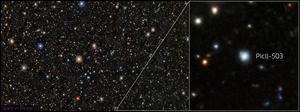 Star PicII-503 in Pictor II ultra-faint dwarf galaxy