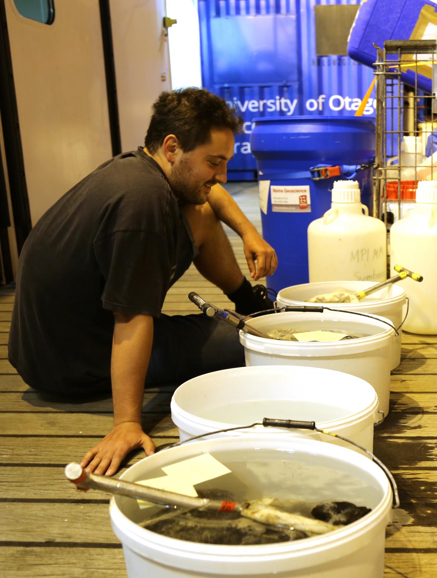 Benedikt Geier on Board the Research Vessel FS Sonne