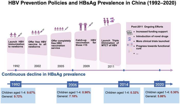 Epidemiology, Achievements, and Challenges in the Elimination of Hepatitis B in China