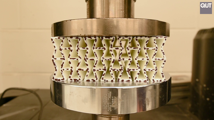 Auxetic geometry stress test