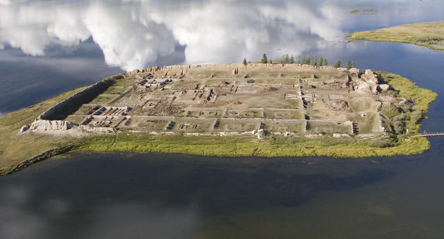 The site of Por-Bajin, Lake Tere-Khol, South Siberia.