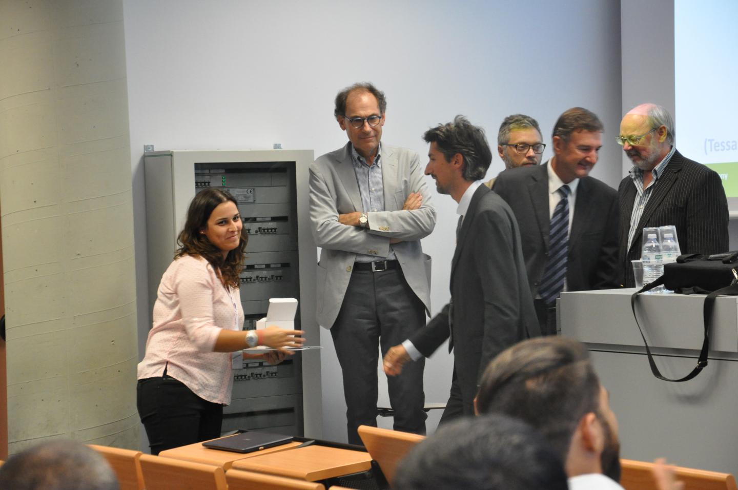 Claudia Sousa Receiving the Georgios Kazas Award