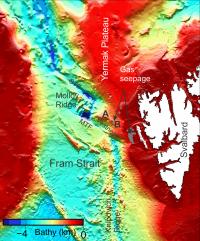Map of the Fram Strait