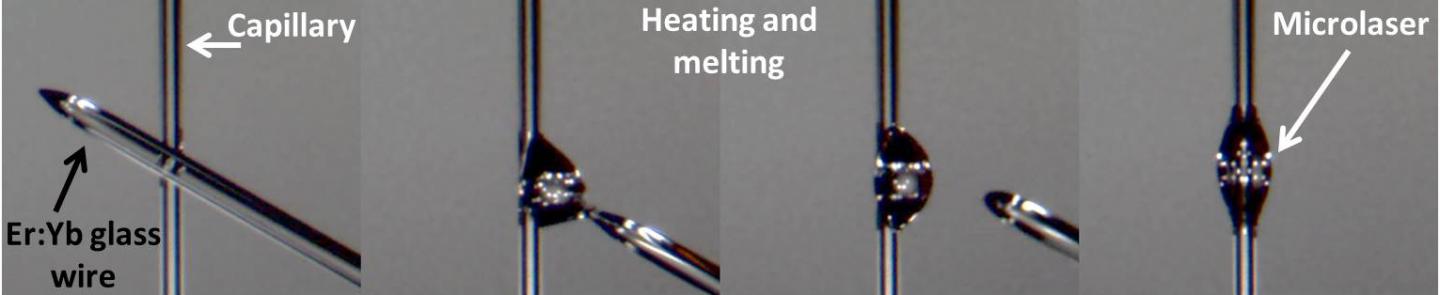 Glass-on-Glass Fabrication of Microlasers