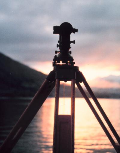 Wild T-2 Theodolite in the Alaska Sunset
