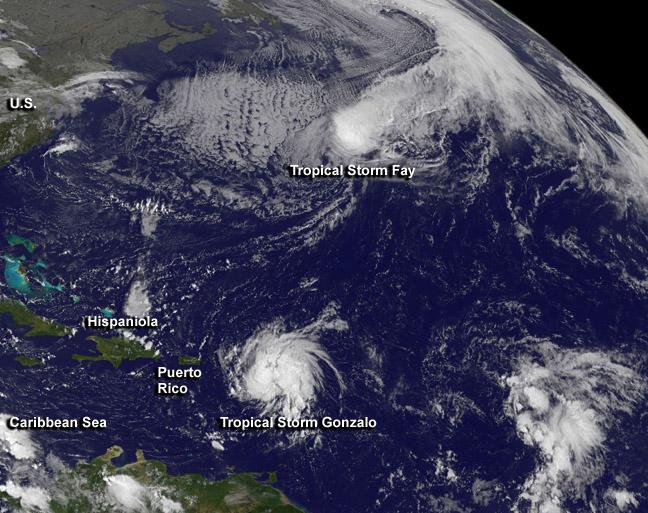 GOES Image of Gonzalo