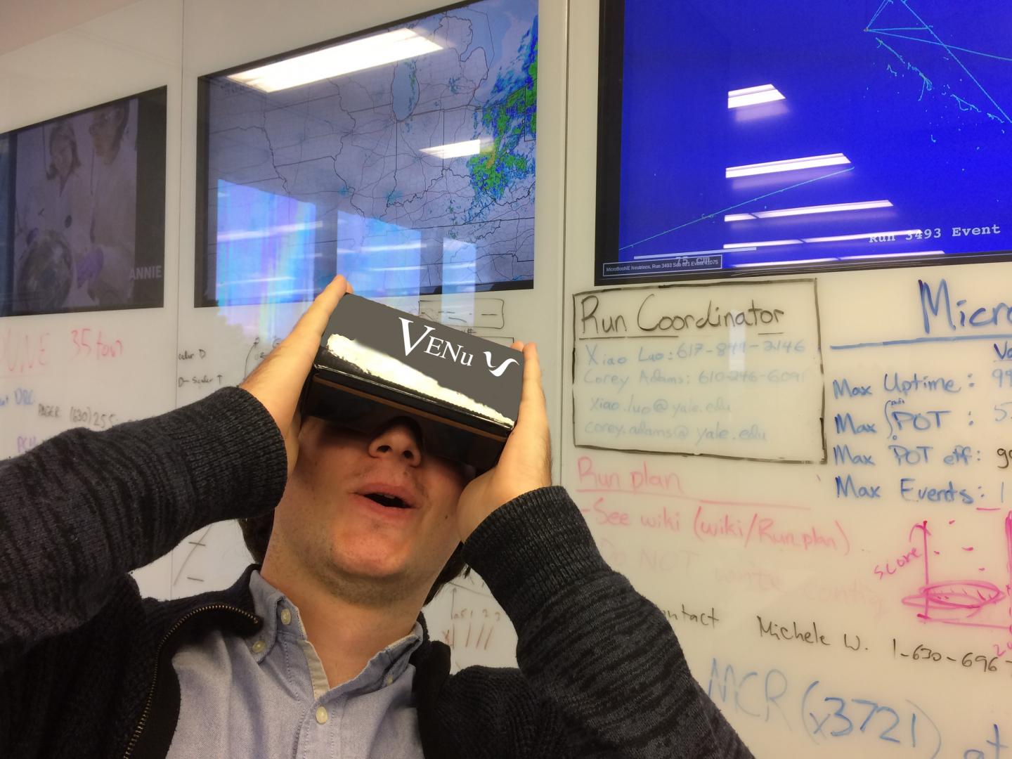 Person Using the Venu 3-D Viewer