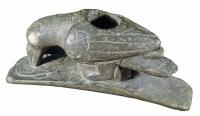 Bird effigy pipe