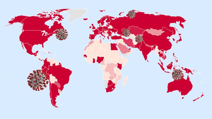Virus World Map