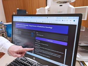 A prototype AI tool that summarizes cancer pathology reports. The tool, developed at Northwestern Medicine, is not yet in clinical use and is undergoing further testing.