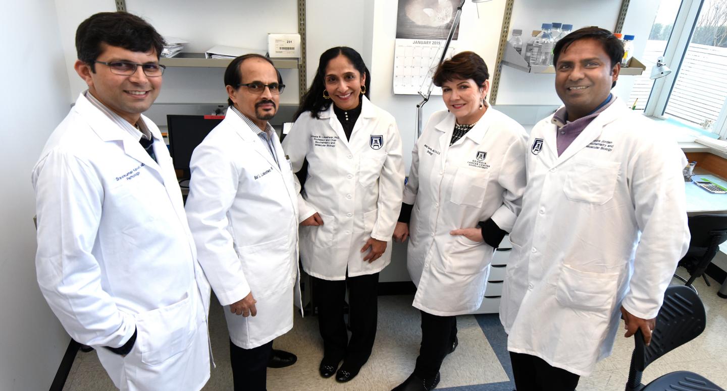 Drs. Sravan Kavuri, Bal L. Lokeshwar, Vinata Lokeshwar, Martha Terris and Santu Ghosh