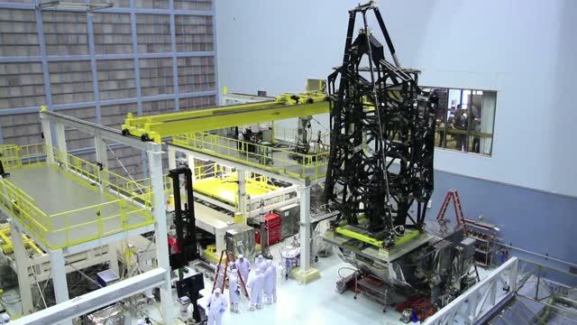 NASA's James Webb Space Telescope Structure Stands Tall