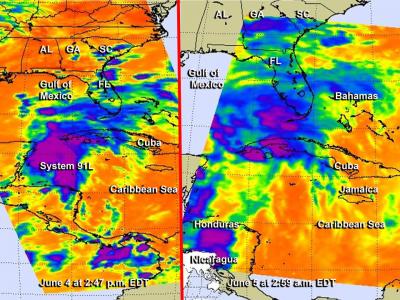 2 Infrared Images of System 91L