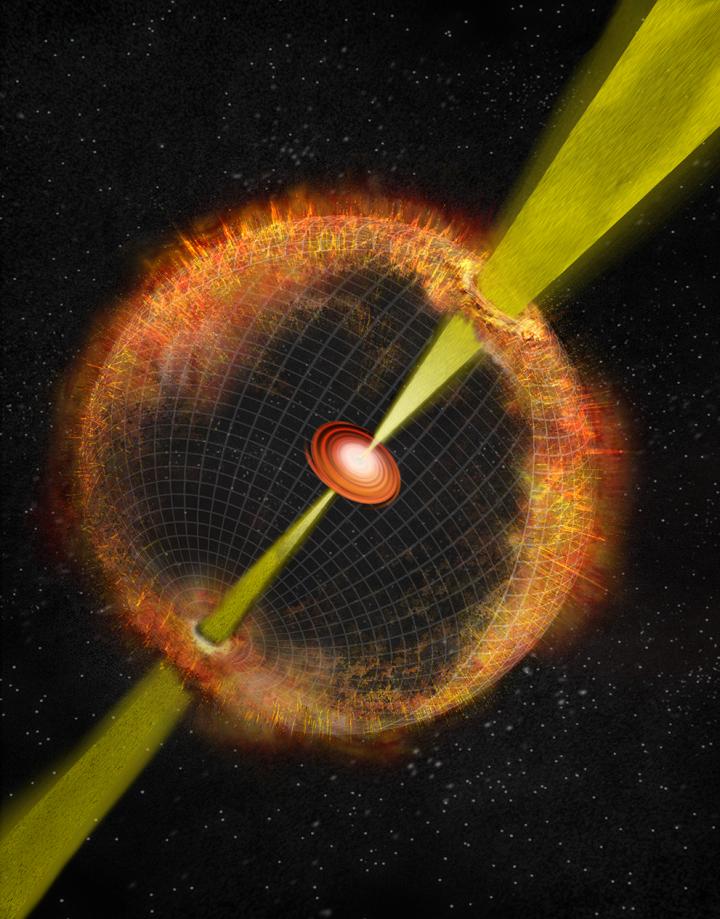 Artist's Rendition of Gamma Ray Burst