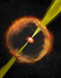 Artist's Rendition of Gamma Ray Burst