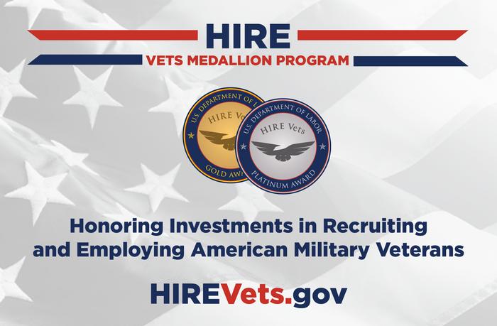 HIRE Vets Platinum Medallion Award