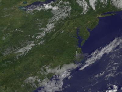 GOES-13 Satellite Sees Smoke from Va.'s Lateral West Fire