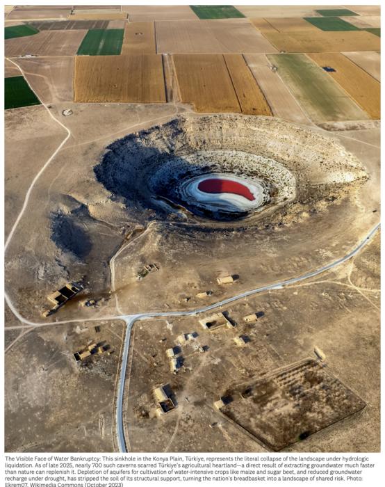 Sinkhole in Konya, Turkey