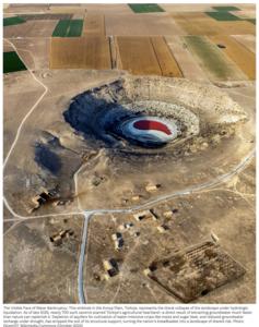 Sinkhole in Konya, Turkey