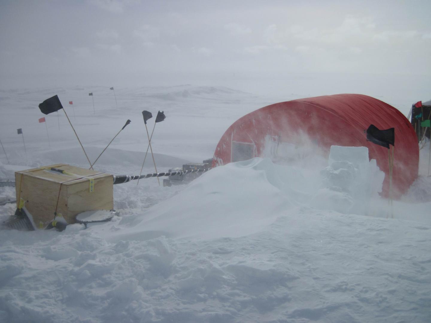 West Antarctica ice sheet divide