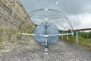 Field tests with the Tumbleweed Science Testbed in a quarry in Maastricht in April 2025.