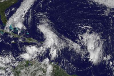 GOES-13 Eyes  System 97L Developing