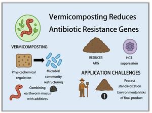 Mechanisms and challenges in reducing antibiotic resistance genes by vermicomposting