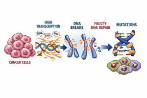 How Gene Overactivity Can Break DNA