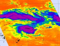 NASA Infrared Image of Tropical Cyclone Evan