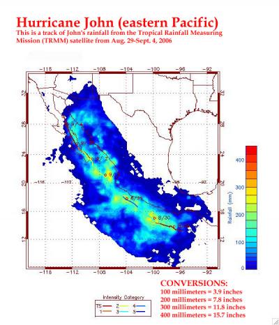 Hurricane John Slammed Baja California